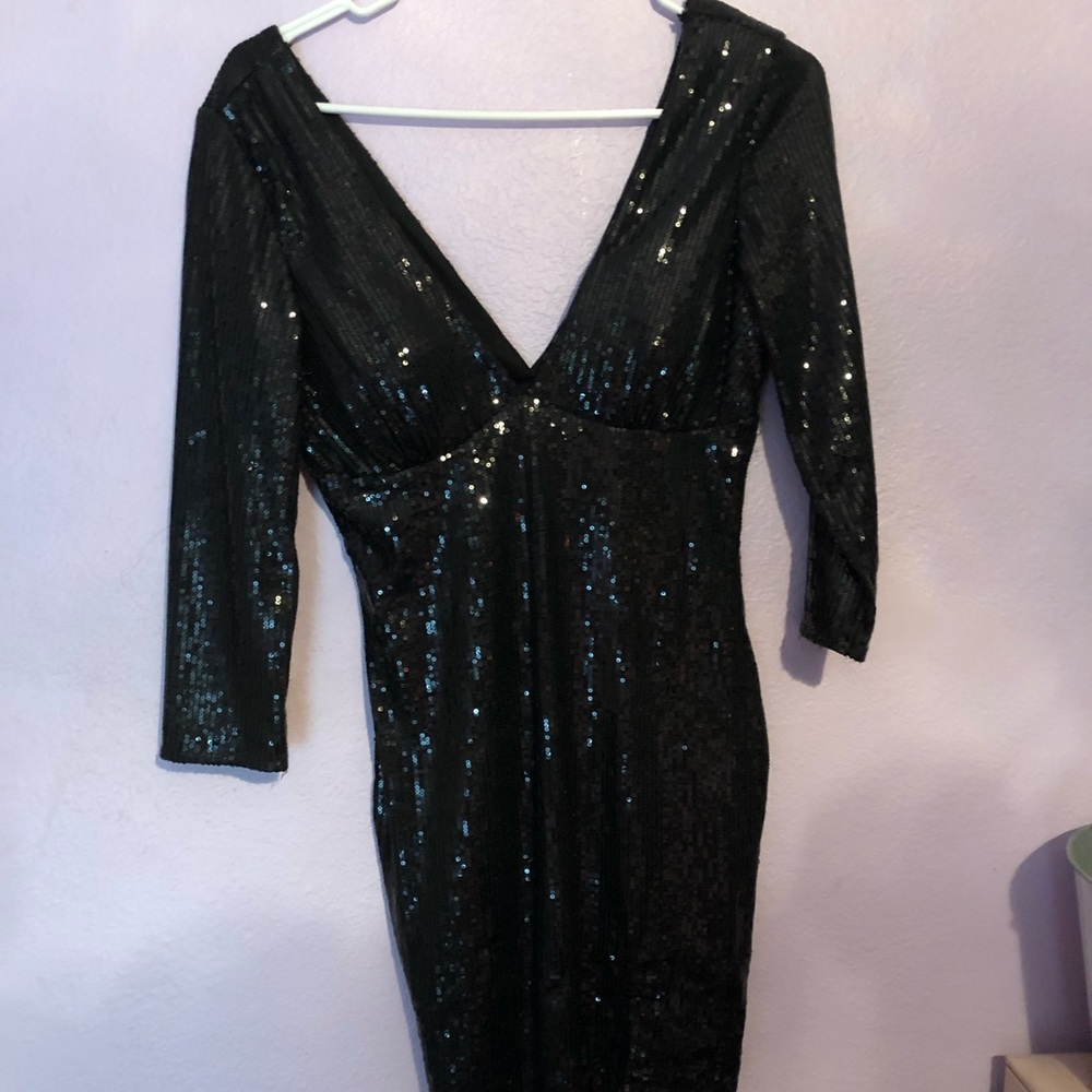 tight short full sequin dress
